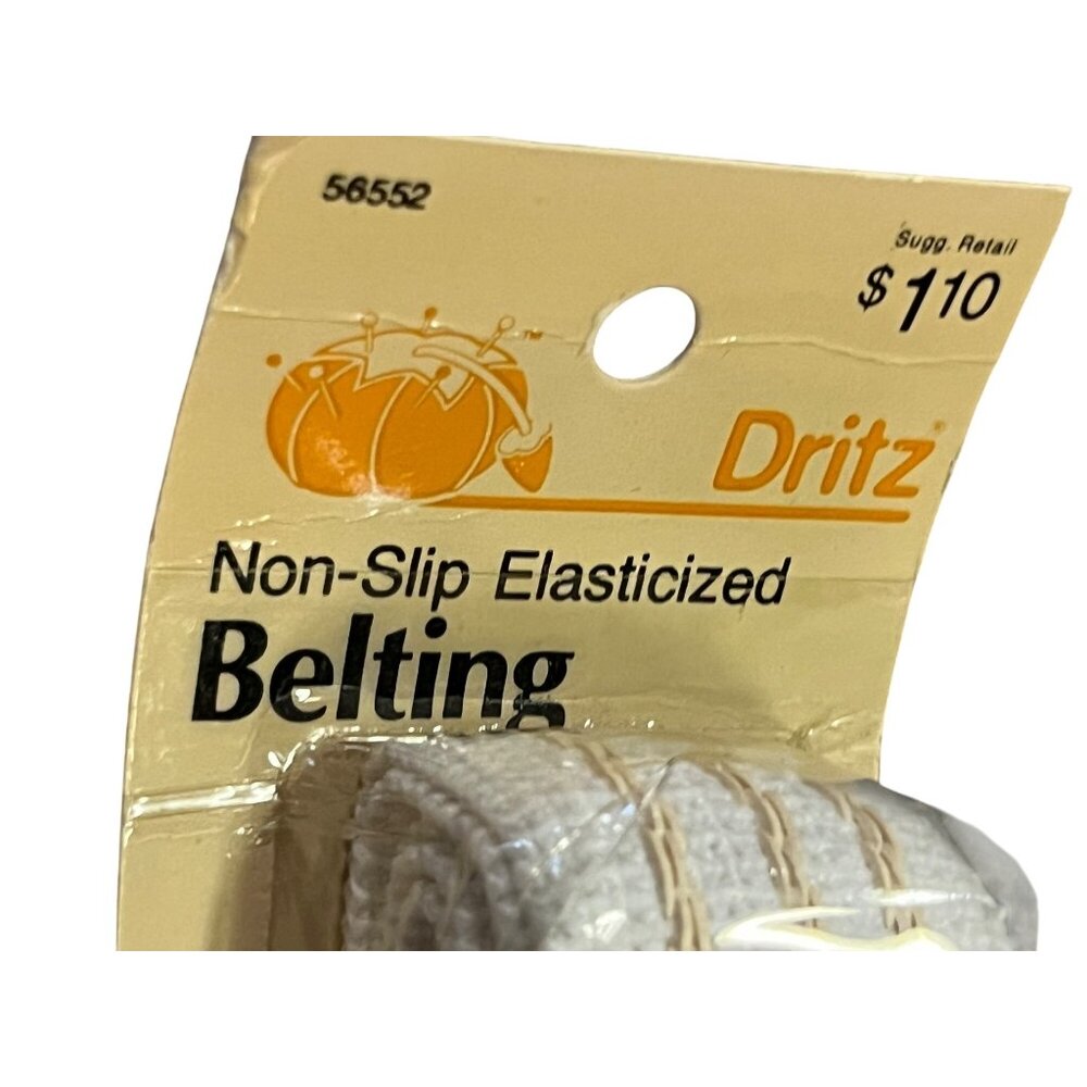 Vintage Dritz Non-Slip Elasticized Belting 1¼” x 1yd 2 Pack NOS Sealed NEW - Picture 4 of 4